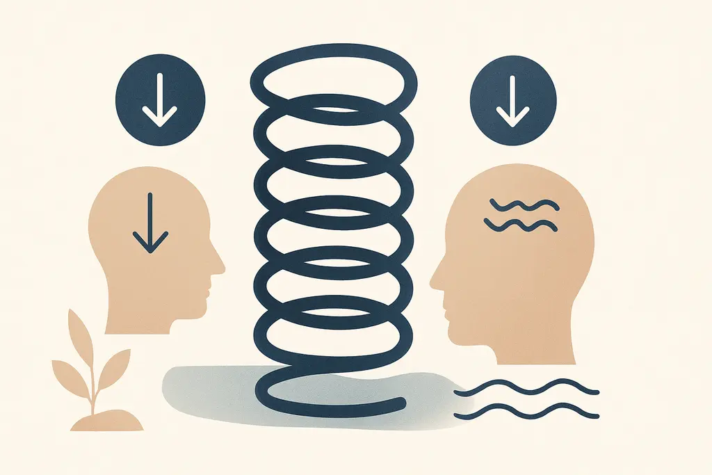 Illustration: Adaptive stress vs toxic stress at work
