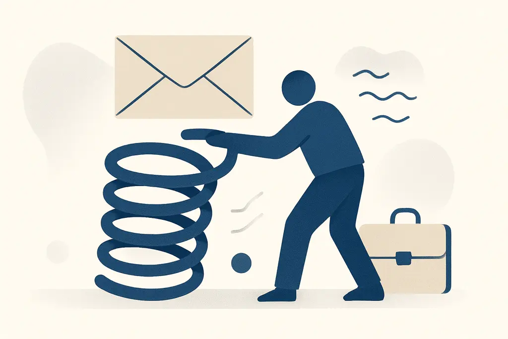 Illustration: After-hours email stress