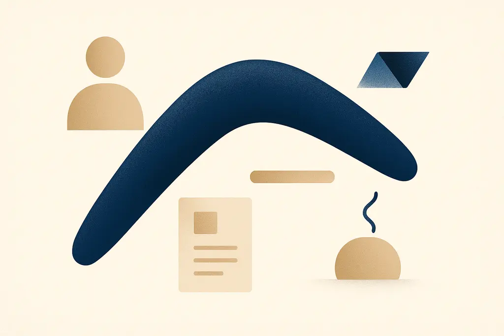 Illustration: Boomerang employment anxiety: returning to a former employer