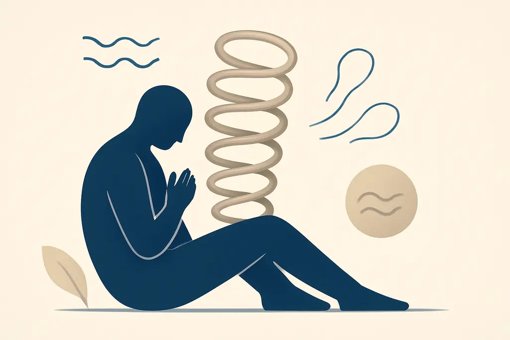 Illustration: Burnout recovery guilt