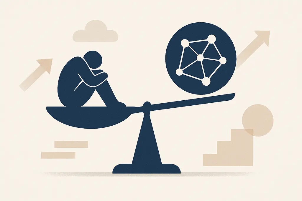 Illustration: Career networking anxiety