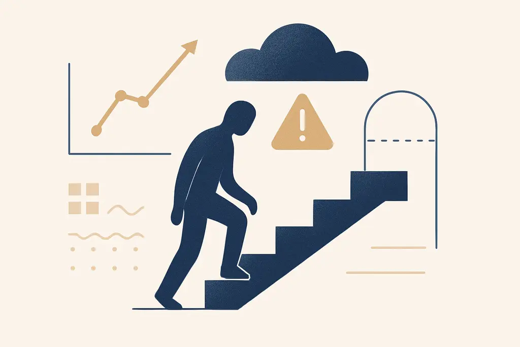 Illustration: Career plateau fear