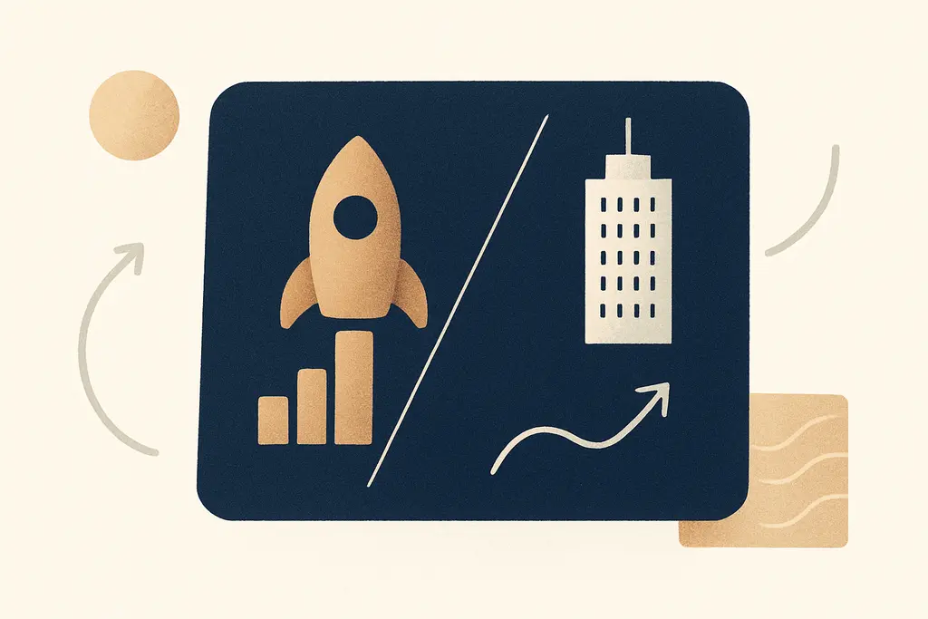 Illustration: Choosing between startup and corporate culture: psychological factors