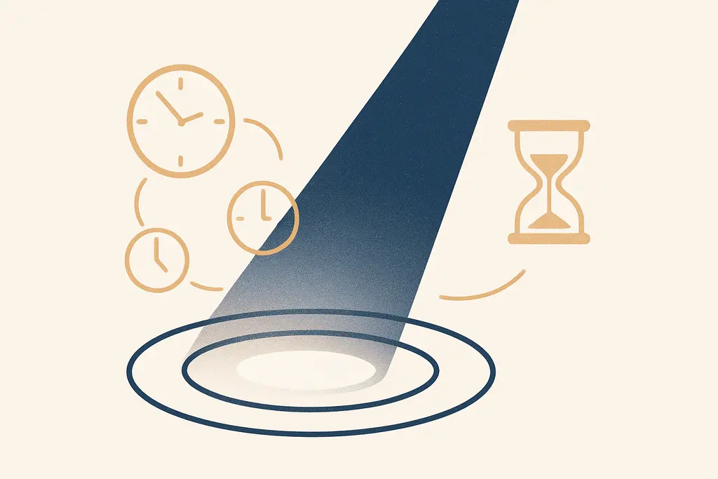 Illustration: Cognitive clutter from overlapping deadlines: how multiple due dates erode focus