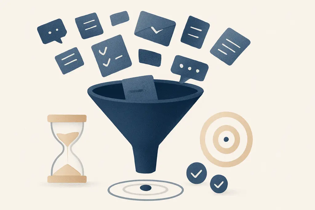 Illustration: Digital clutter and cognitive overload