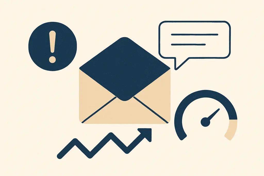 Illustration: Email tone interpretation bias