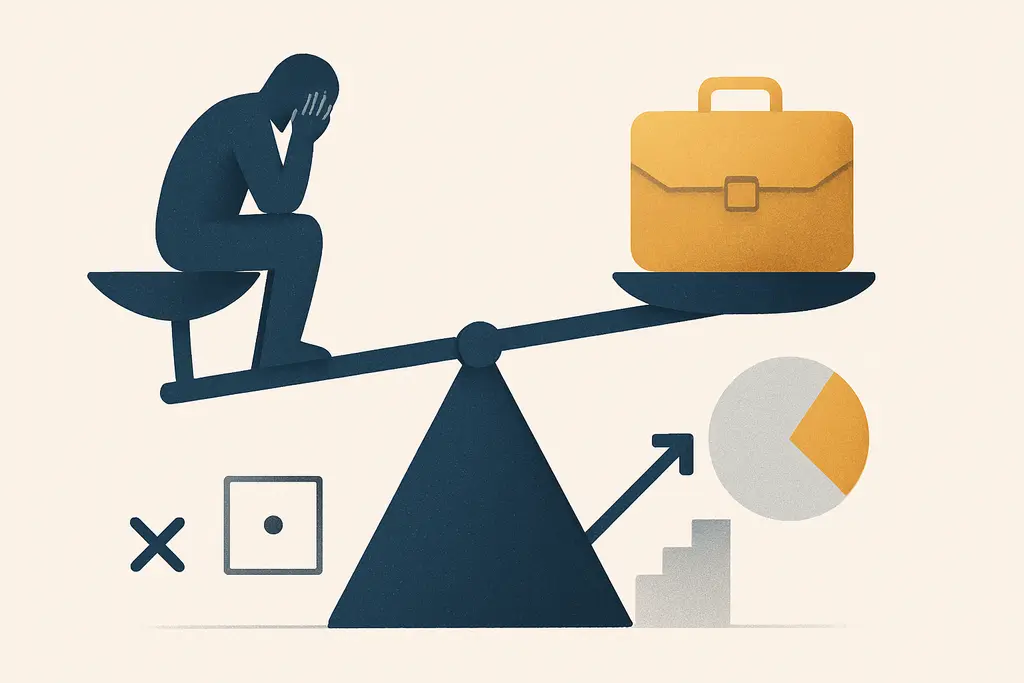 Illustration: Fear of being overqualified for a job