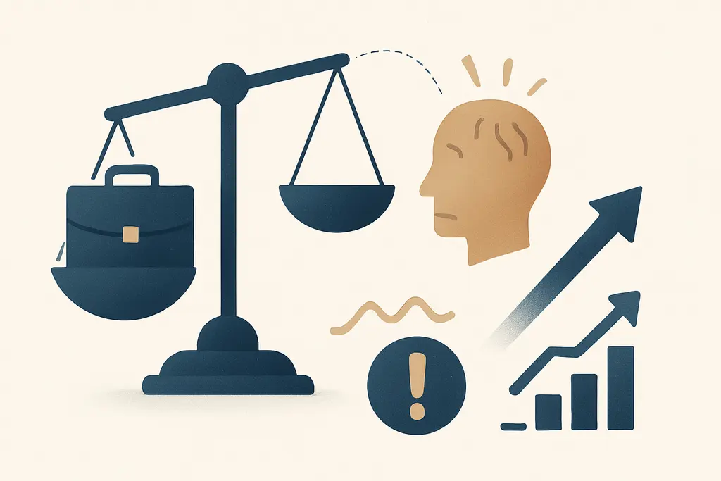 Illustration: First 90 days stress at a new job