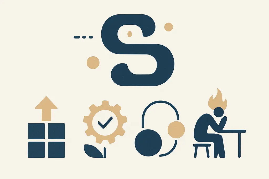 Illustration: habit formation science for professionals vs burnout