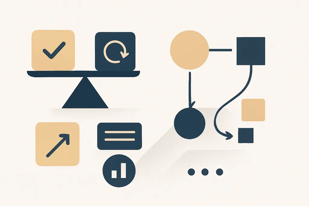 Illustration: Habit stacking vs habit sequencing