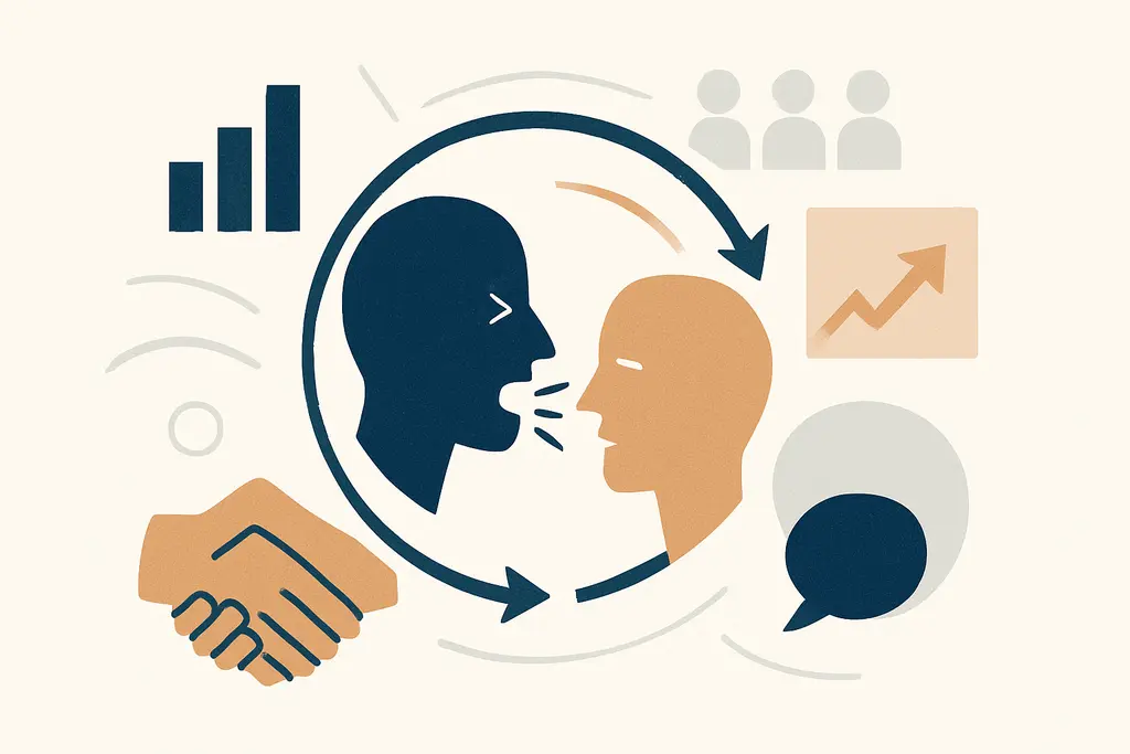 Illustration: how to overcome aggressive communication and become more assertive