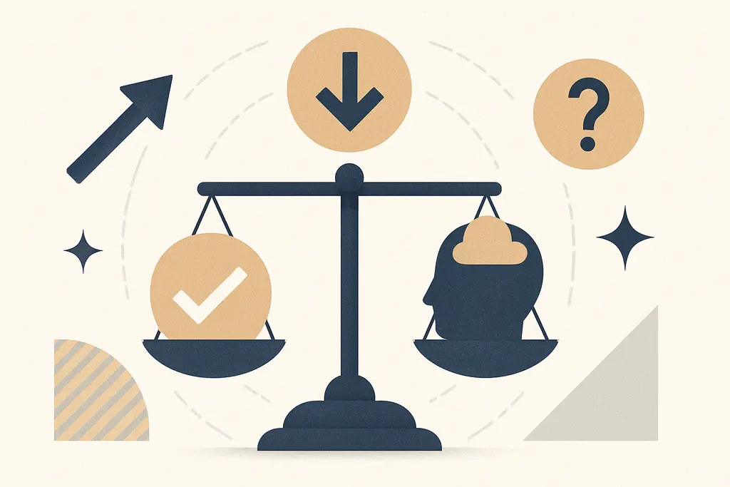 Illustration: Interview-stage self-doubt: confidence gaps during hiring and promotion moments