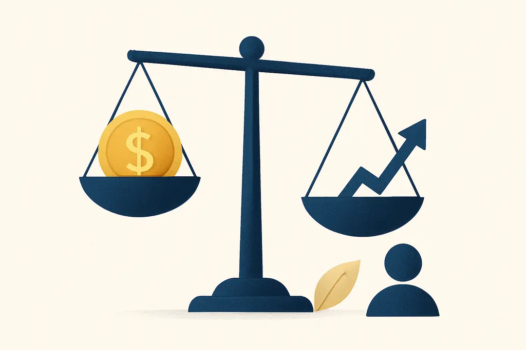 Illustration: Investment hesitation after a raise