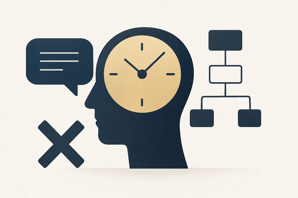 Illustration: meeting overload and communication breakdown at work