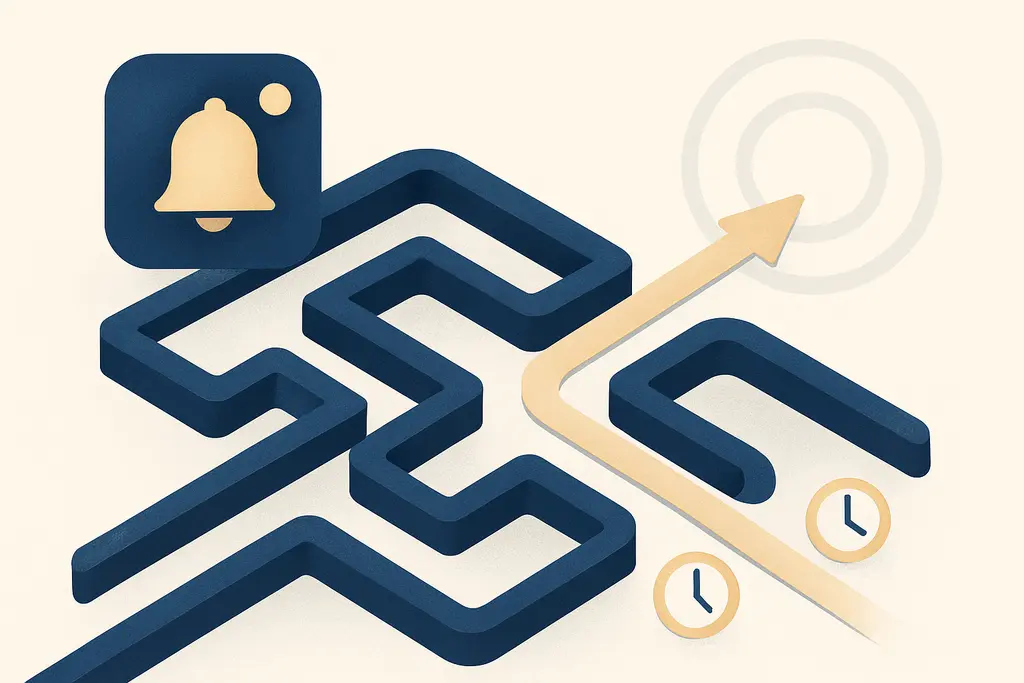 Illustration: Notification anxiety
