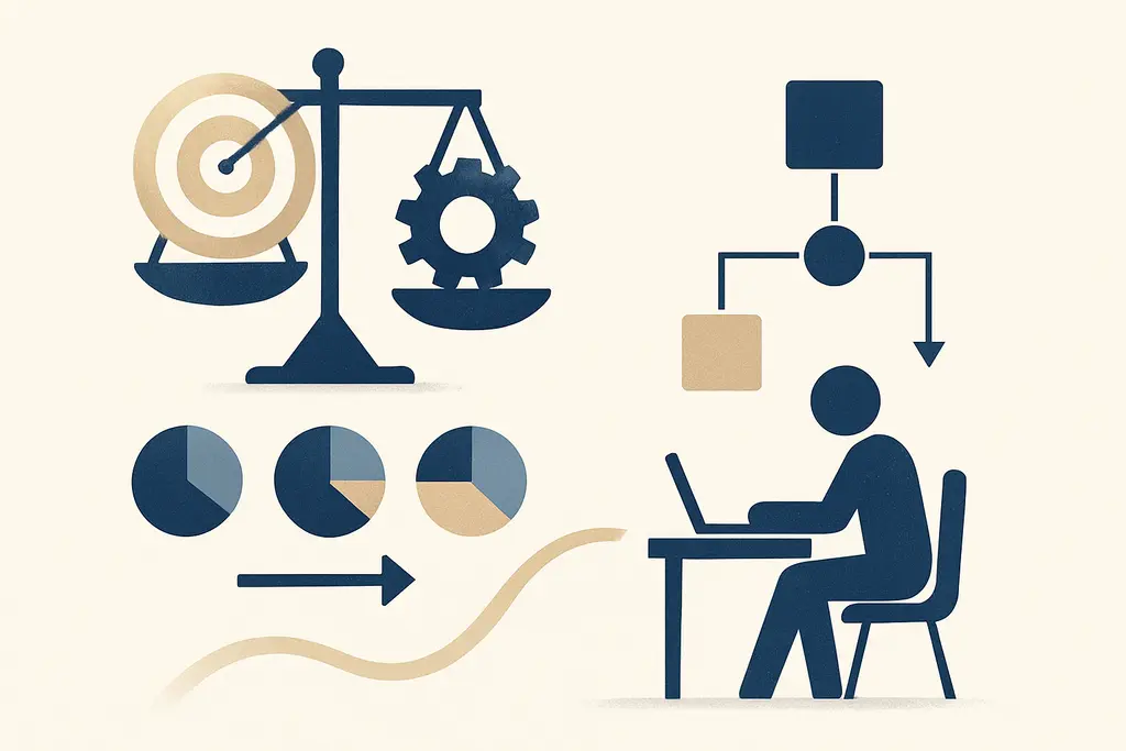 Illustration: Outcome vs process goals at work