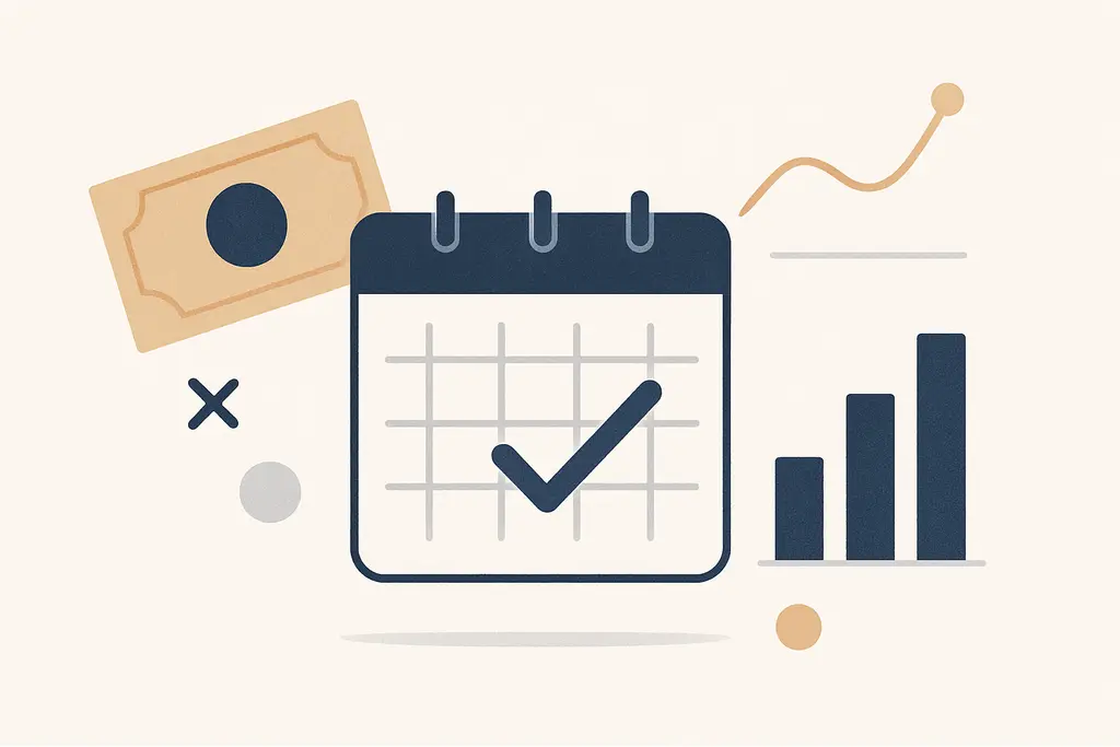 Illustration: Paycheck scheduling and spending habits