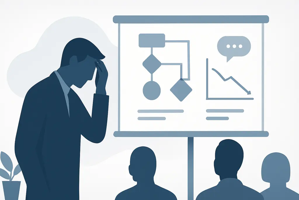 Illustration: Performance Anxiety Before Presentations