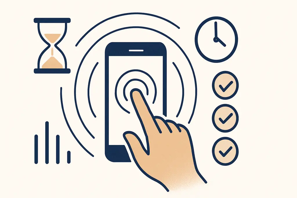 Illustration: Phone-check reflex and focus loss