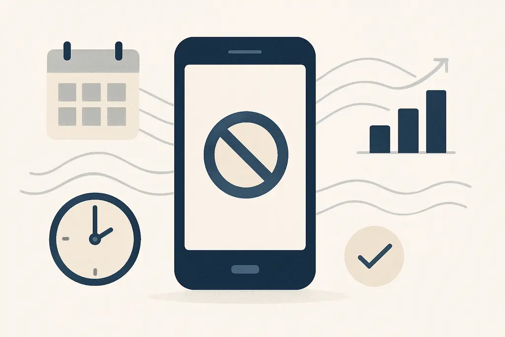 Illustration: Phone-free focus windows