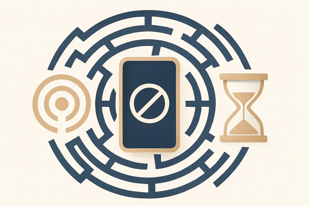 Illustration: Phone-free work blocks