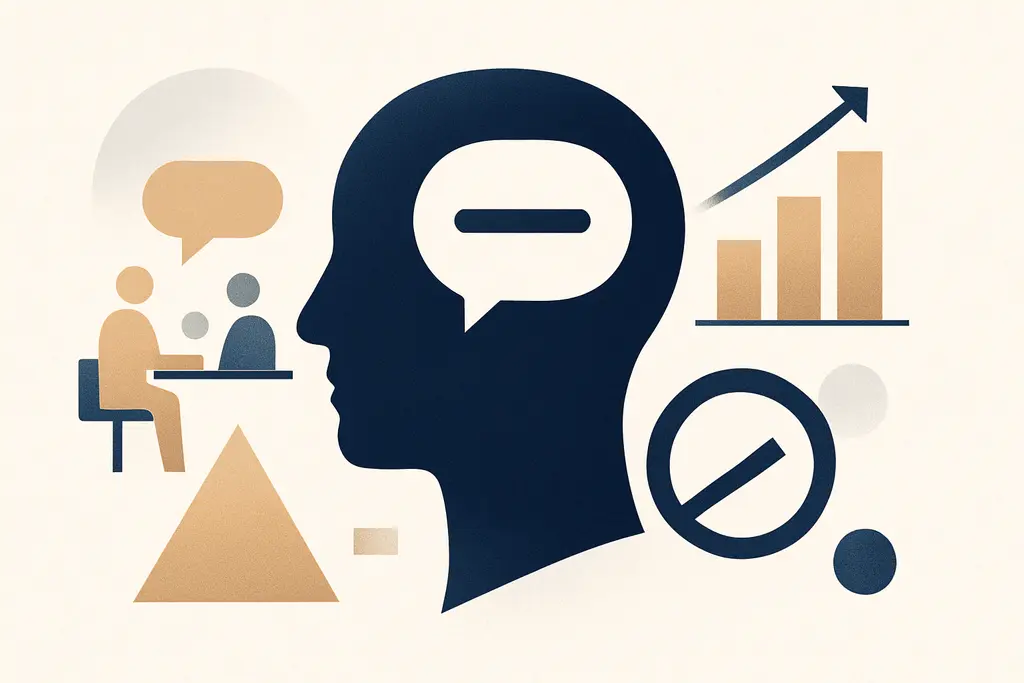 Illustration: Psychology of silent dissent in meetings