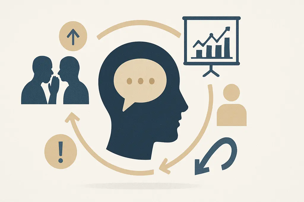 Illustration: Psychology of workplace gossip