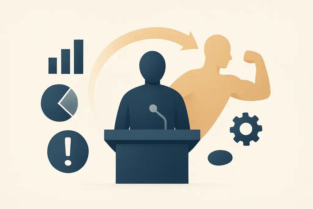 Illustration: Public speaking confidence gap