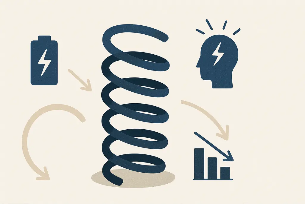 Illustration: Quiet burnout in high performers