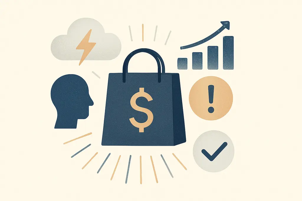 Illustration: Retail therapy triggers at work