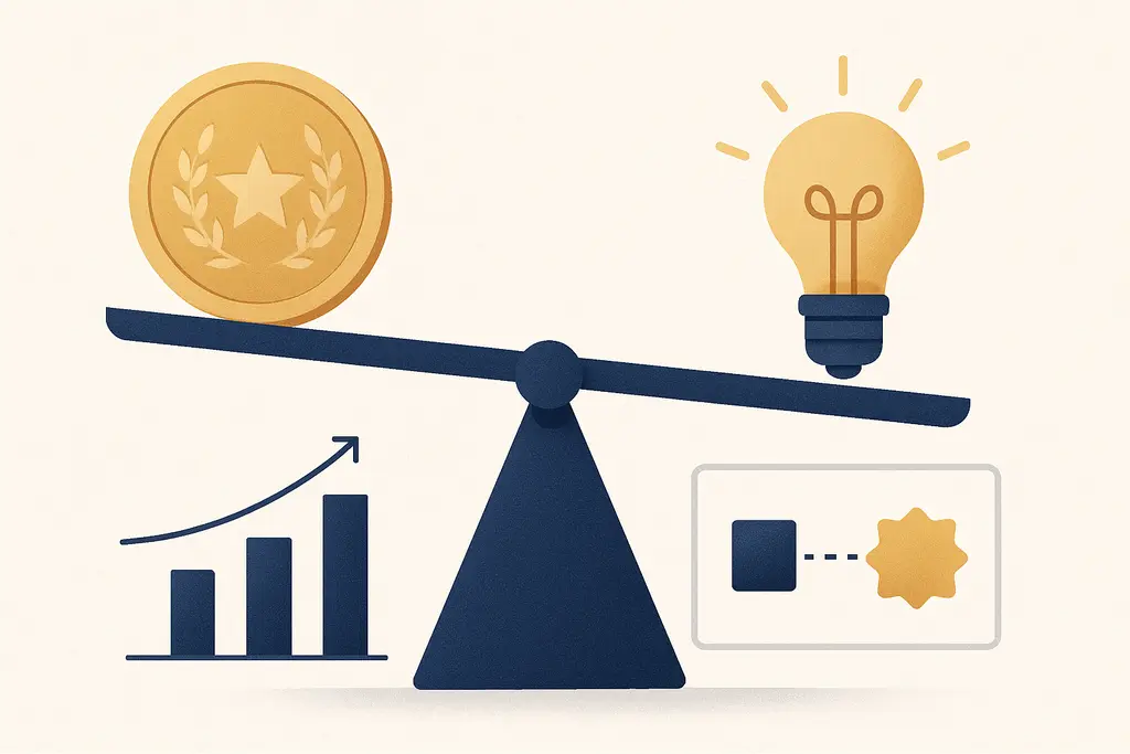 Illustration: Reward predictability vs creativity