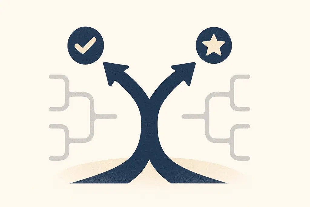 Illustration: Satisficing vs optimizing in hiring