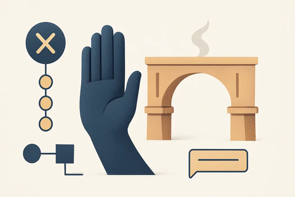 Illustration: Saying no without burning bridges