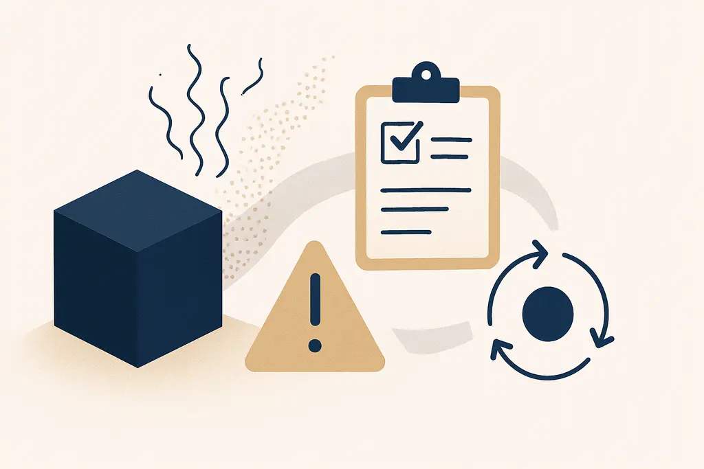 Illustration: signs of ineffective habit formation for professionals