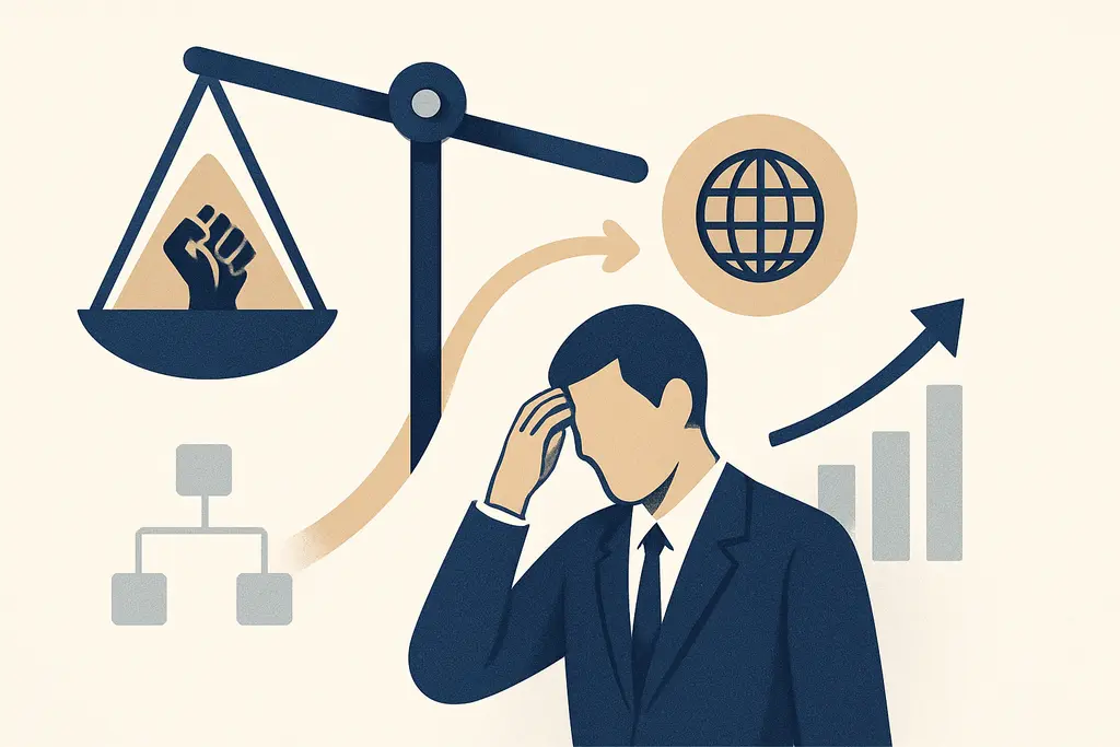 Illustration: Skill-gap anxiety when managing expert teams