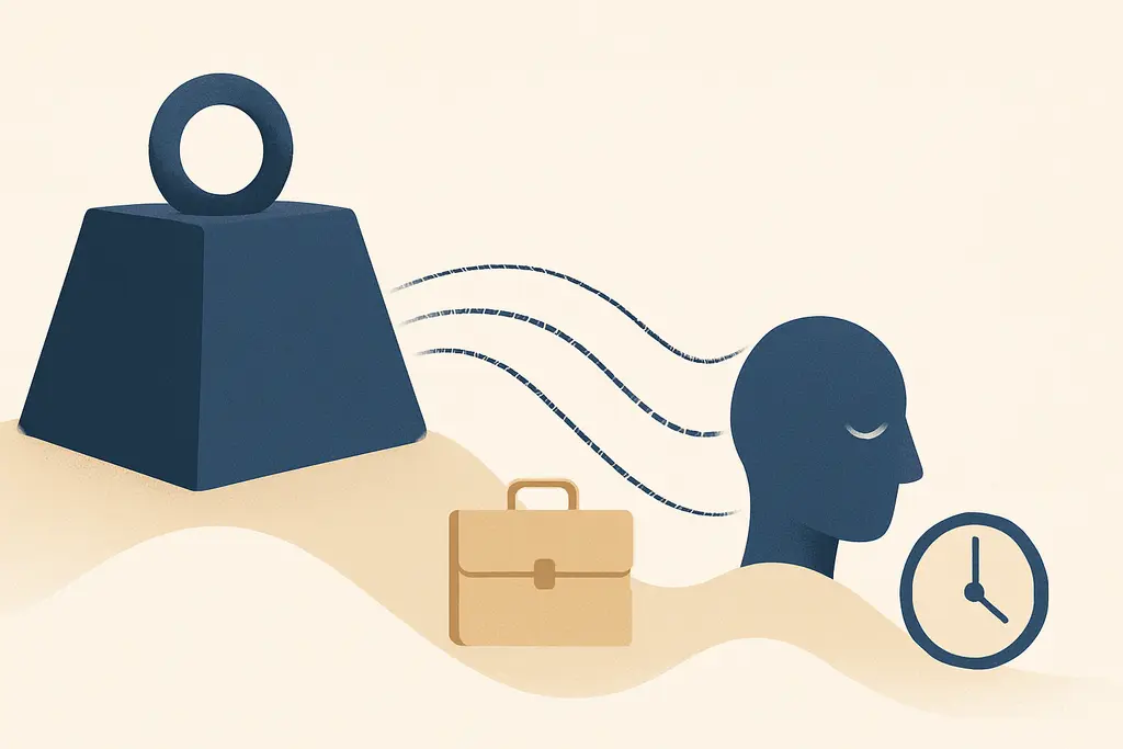 Illustration: Sleep debt spillover: when poor sleep reduces work resilience