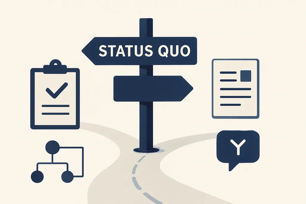 Illustration: Status quo bias in policy adoption