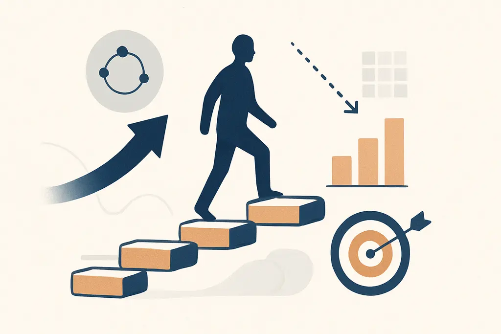 Illustration: Stepping-stone career strategy