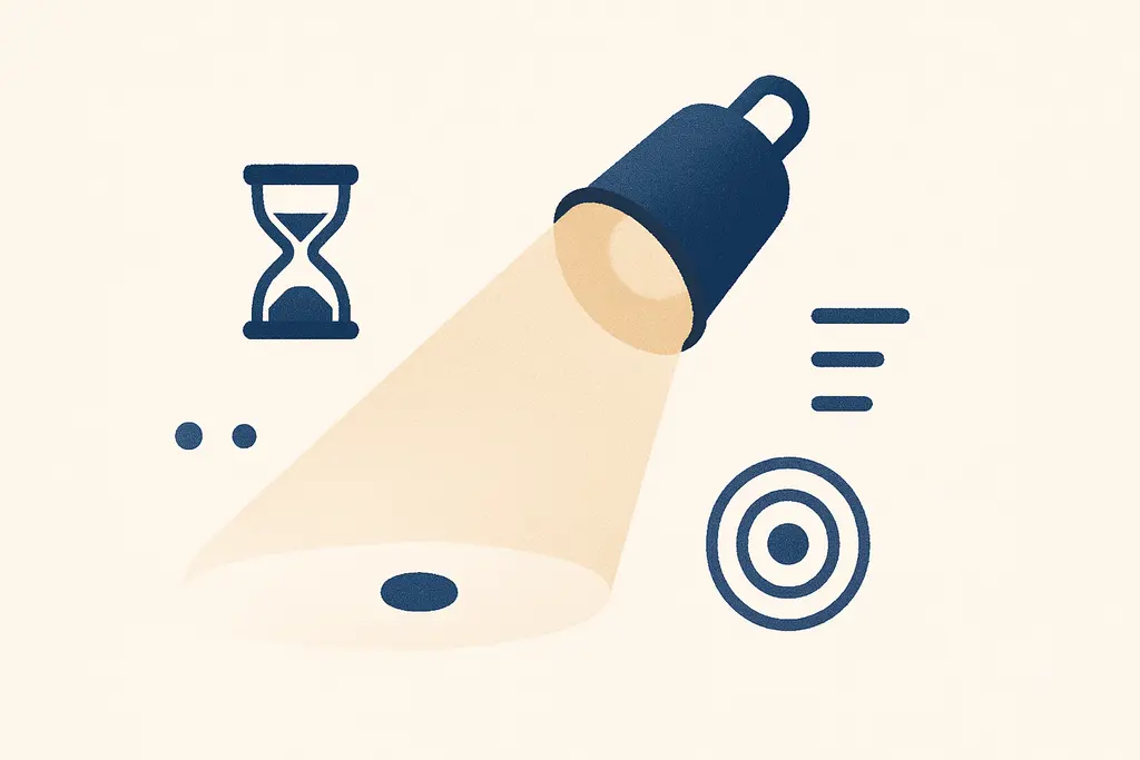 Illustration: The 'snooze button' effect on work tasks and focus