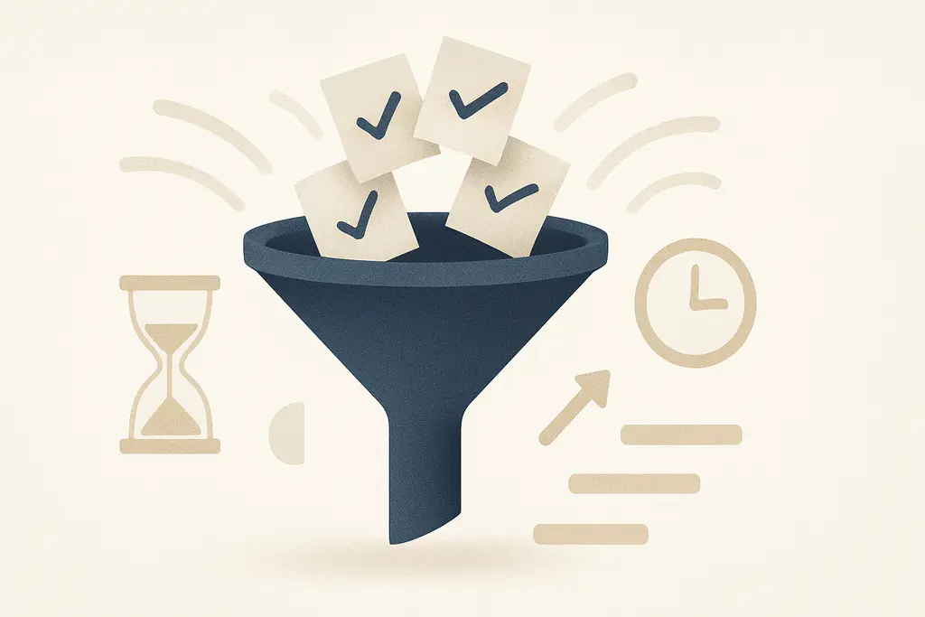 Illustration: To-do list overwhelm at work