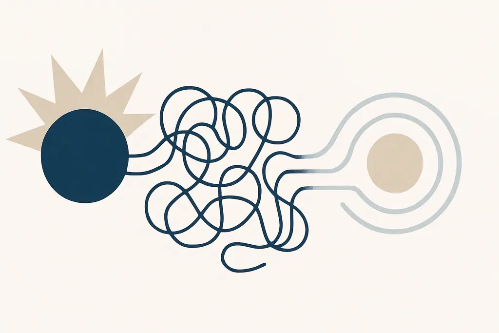 Illustration: Underload burnout (boreout) in knowledge work