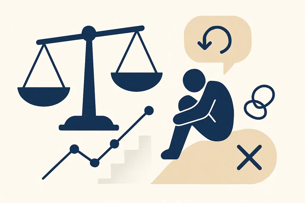 Illustration: Upskill-related self-doubt