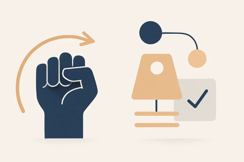 Illustration: Willpower vs Environment Design